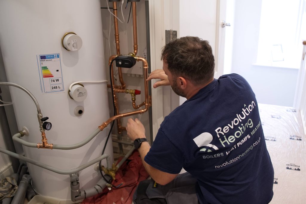 Modern home heat pump cylinder